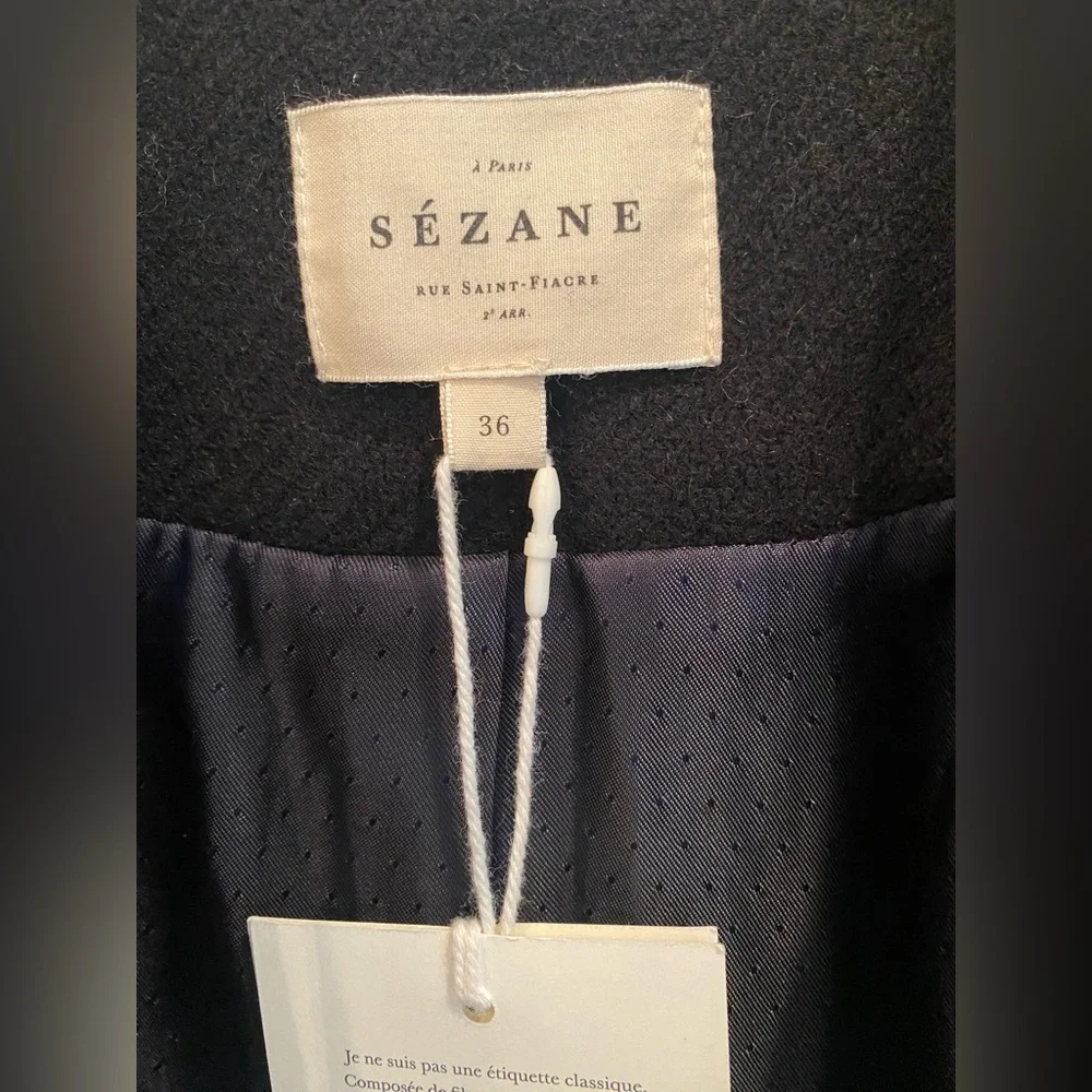 NWT Sezane Ralph Jacket Wool Coat Sézane - Picture 9 of 10